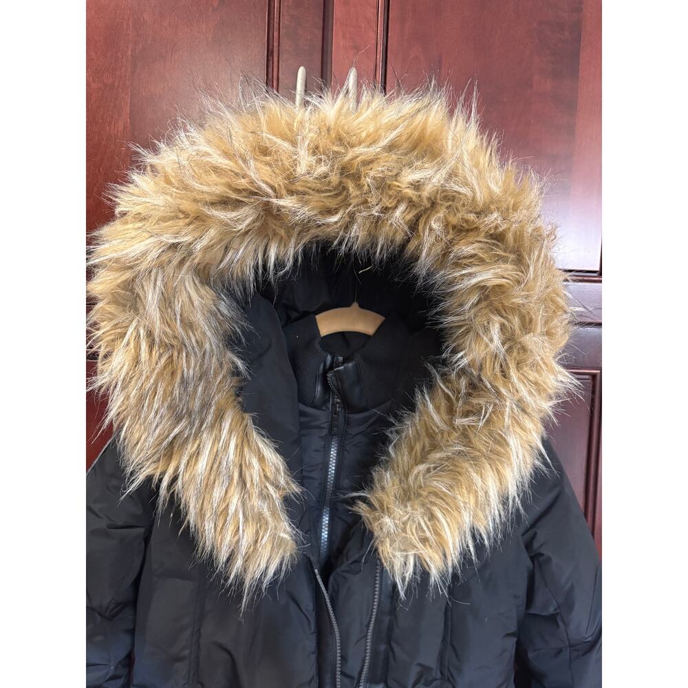 Canada Weather Gear Womens Black Long Parka Fur Trim Size S - Picture 13 of 14